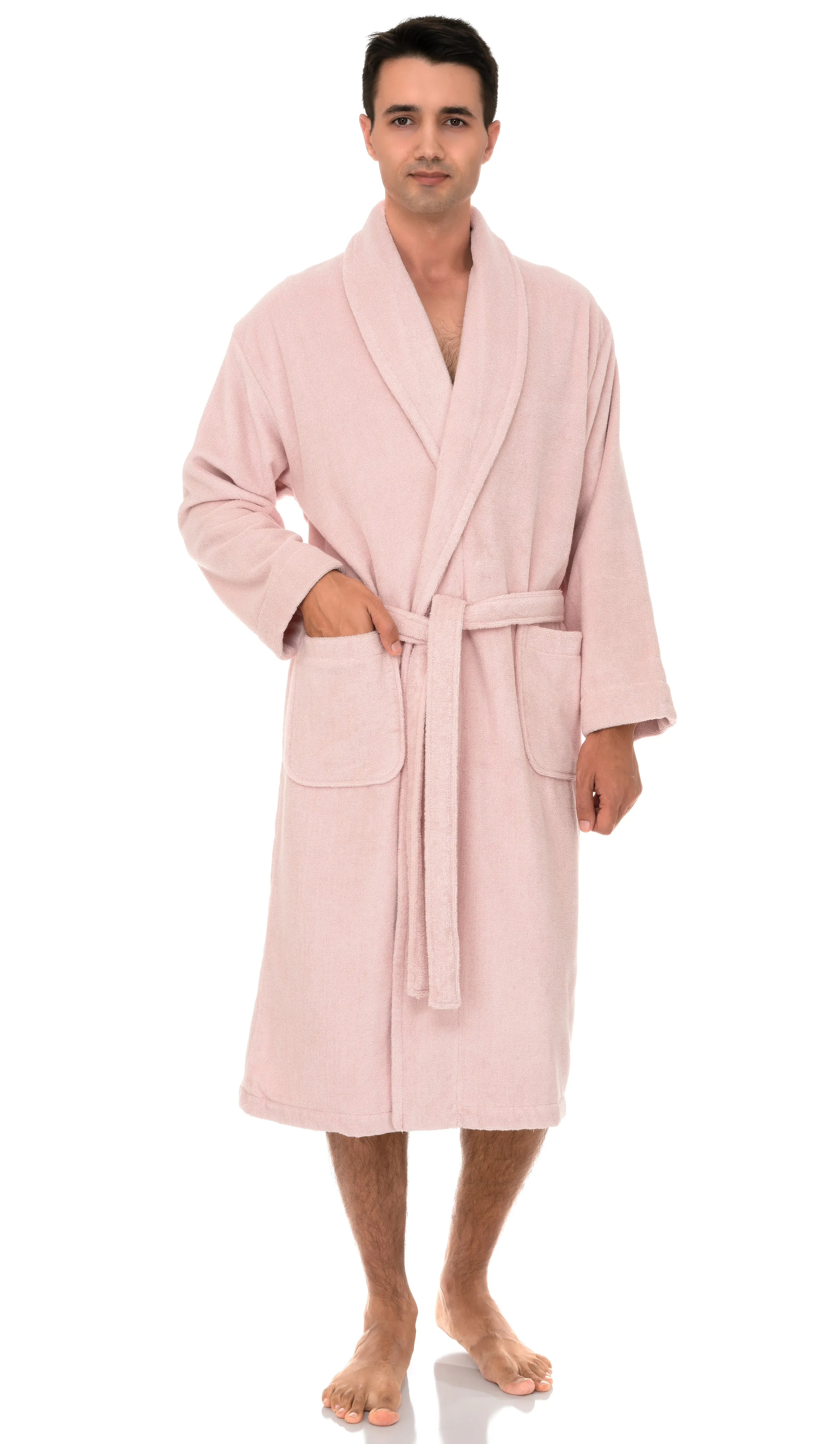 TowelSelections Mens Robe, 100% Cotton Luxury Terry Shawl Bathrobe