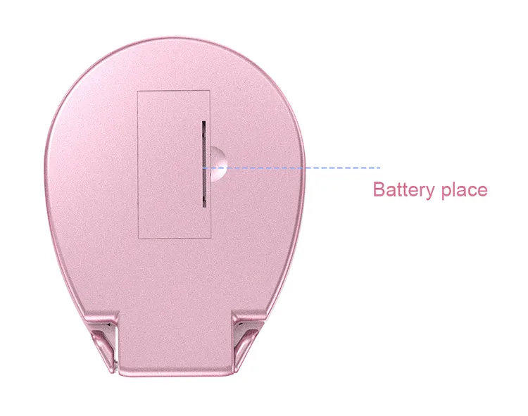 Travel makeup mirror with 5x magnifiying illuminated mirrors compact