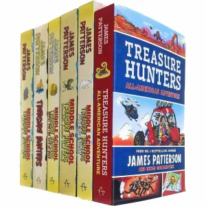 Treasure Hunters Middle School Series 1-6 Books Collection Set By James Patterson