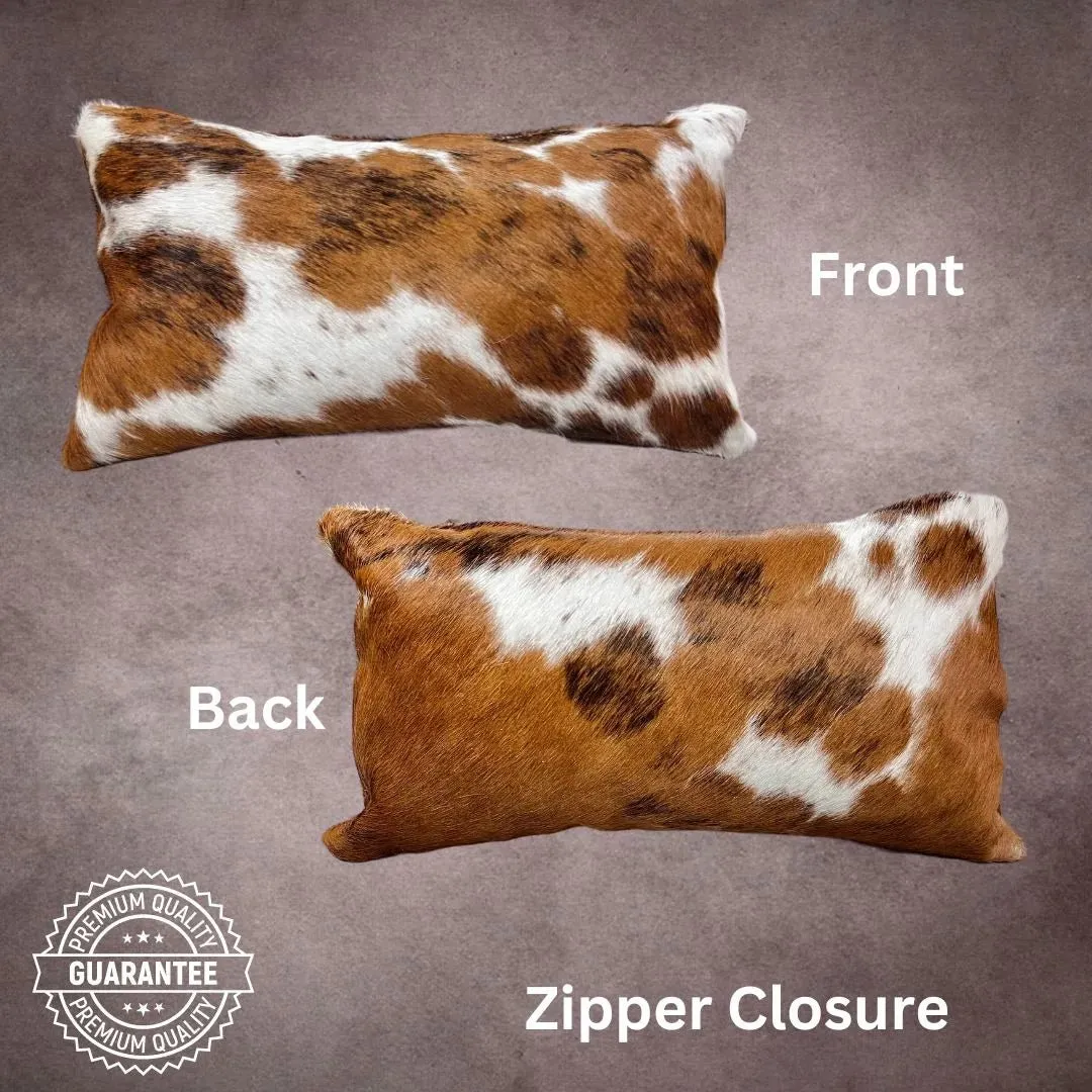 Tricolor Cowhide Pillow Cover---PL025