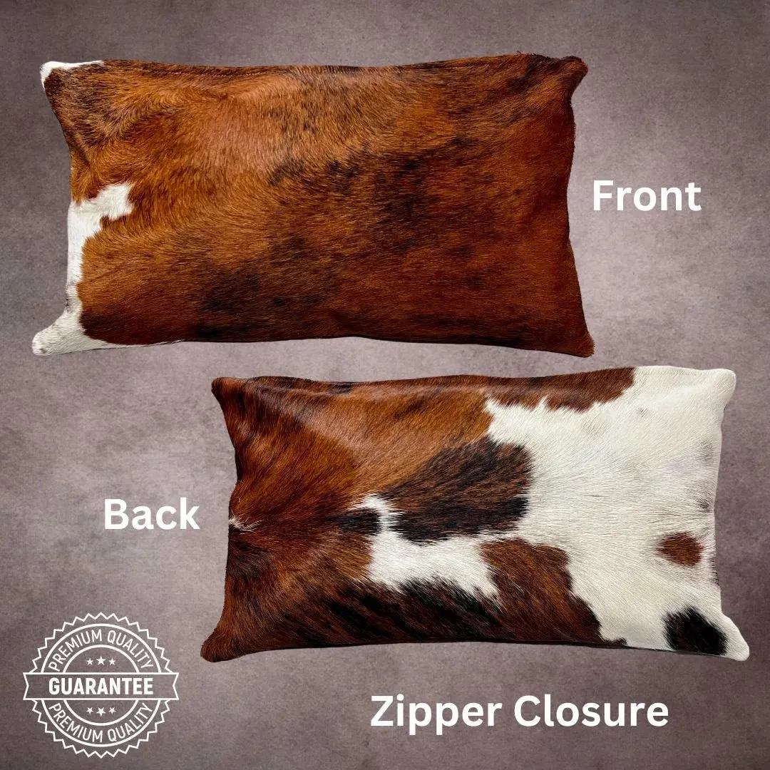 Tricolor Cowhide Pillow Cover---PL052