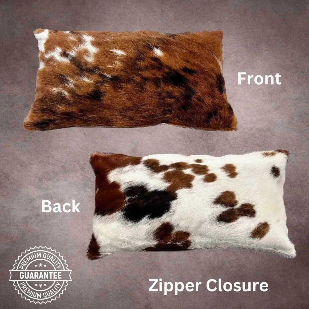 Tricolor Cowhide Pillow Cover---PL054