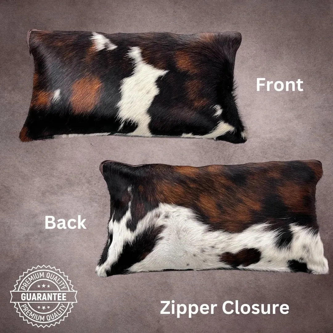 Tricolor Cowhide Pillow Cover---PL055