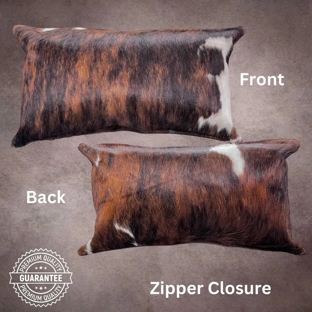 Tricolor Cowhide Pillow Cover---PL113