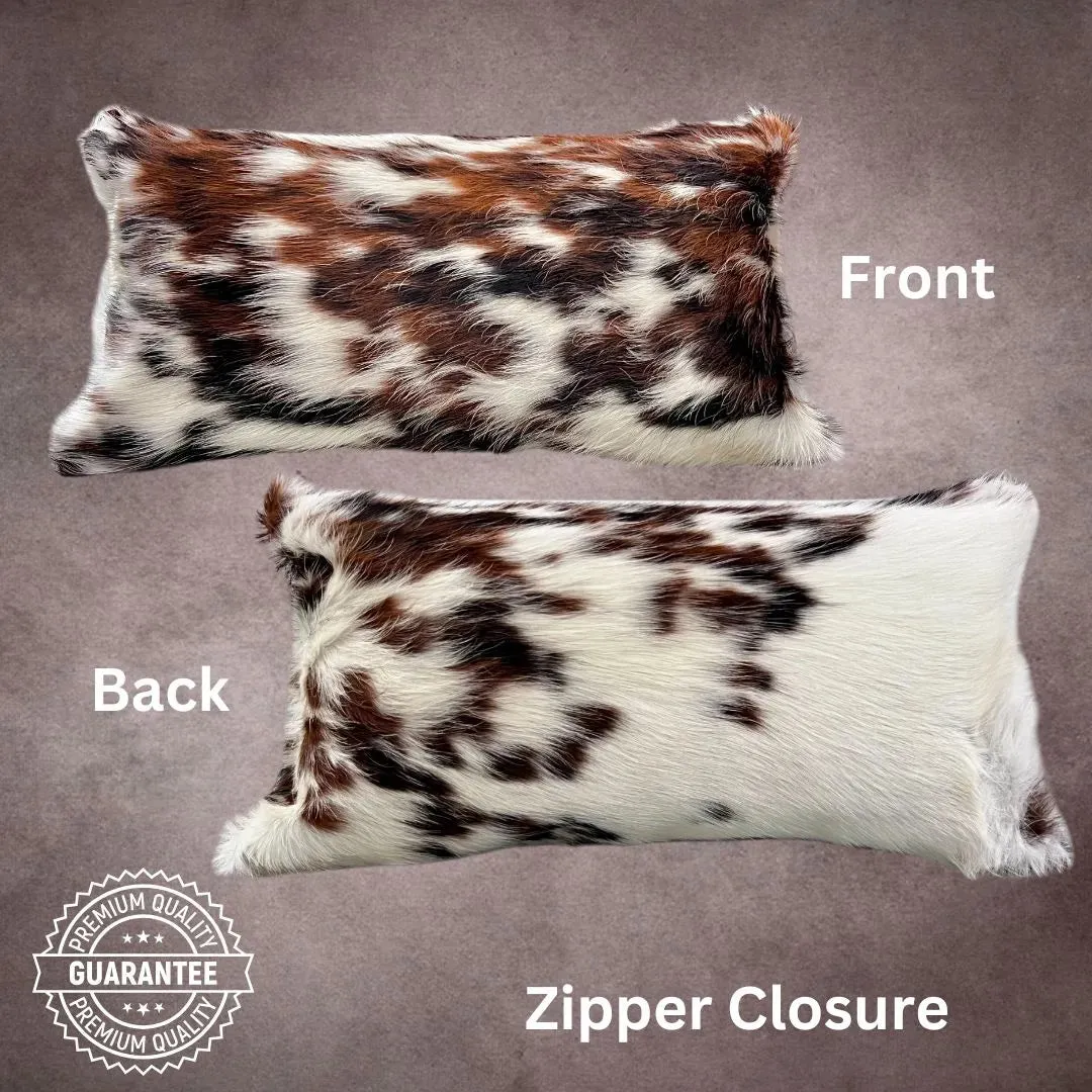 Tricolor Cowhide Pillow Cover---PL125