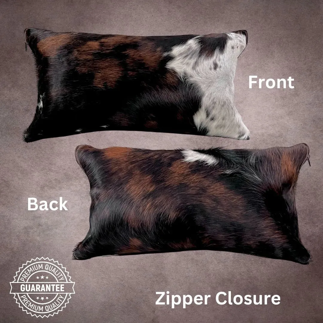 Tricolor Cowhide Pillow Cover---PL127