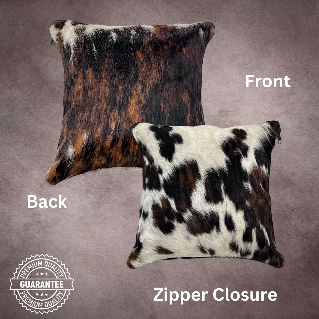 Tricolor Cowhide Pillow Cover---PL142