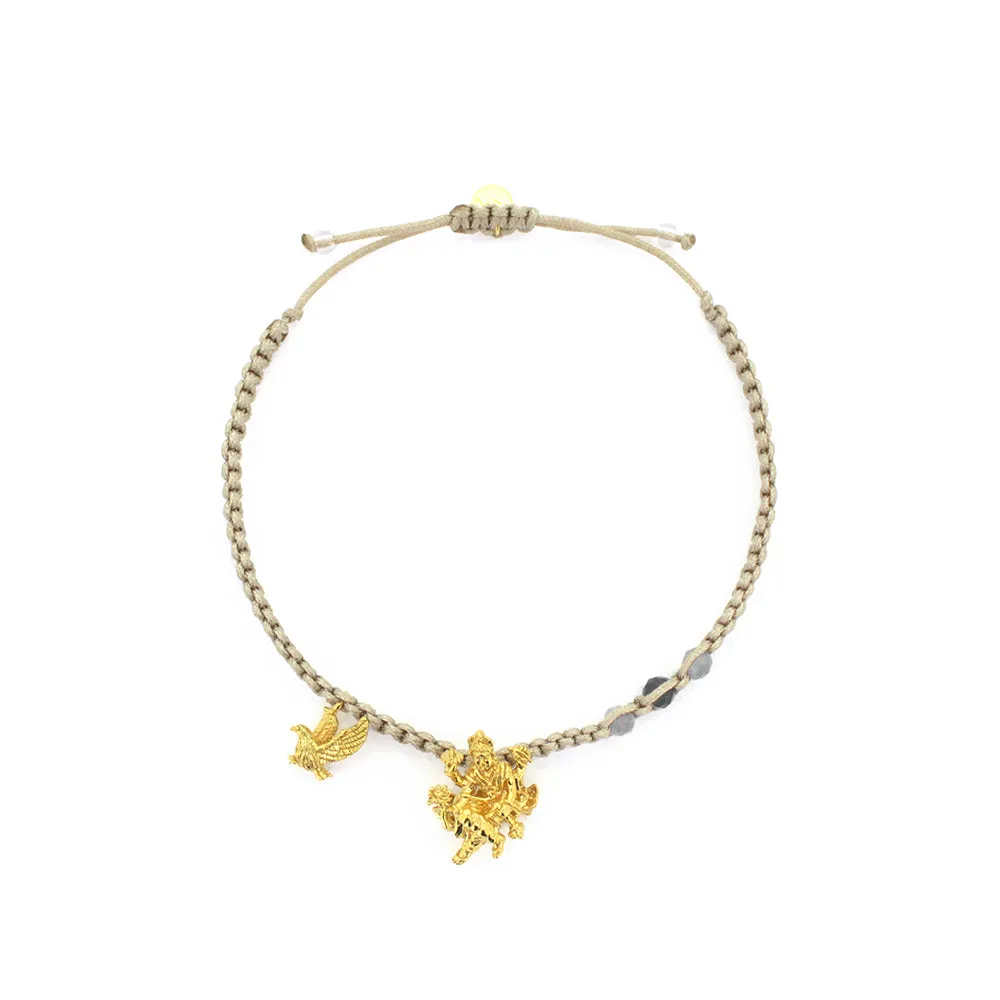 Trimurti Vishnu Gray Quartz Elegant Bracelet  |  Favora - Trinity