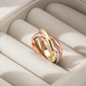 Triple Three Tone Ring