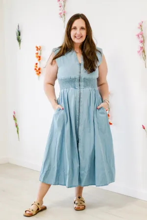 True American Denim Midi Dress