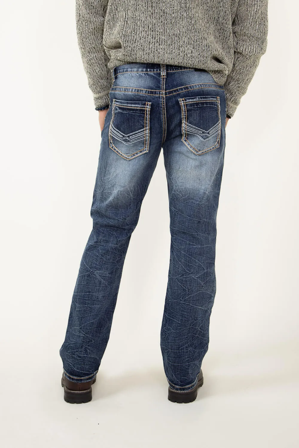 True Luck Jayden Bootcut Jeans for Men | TL20152108