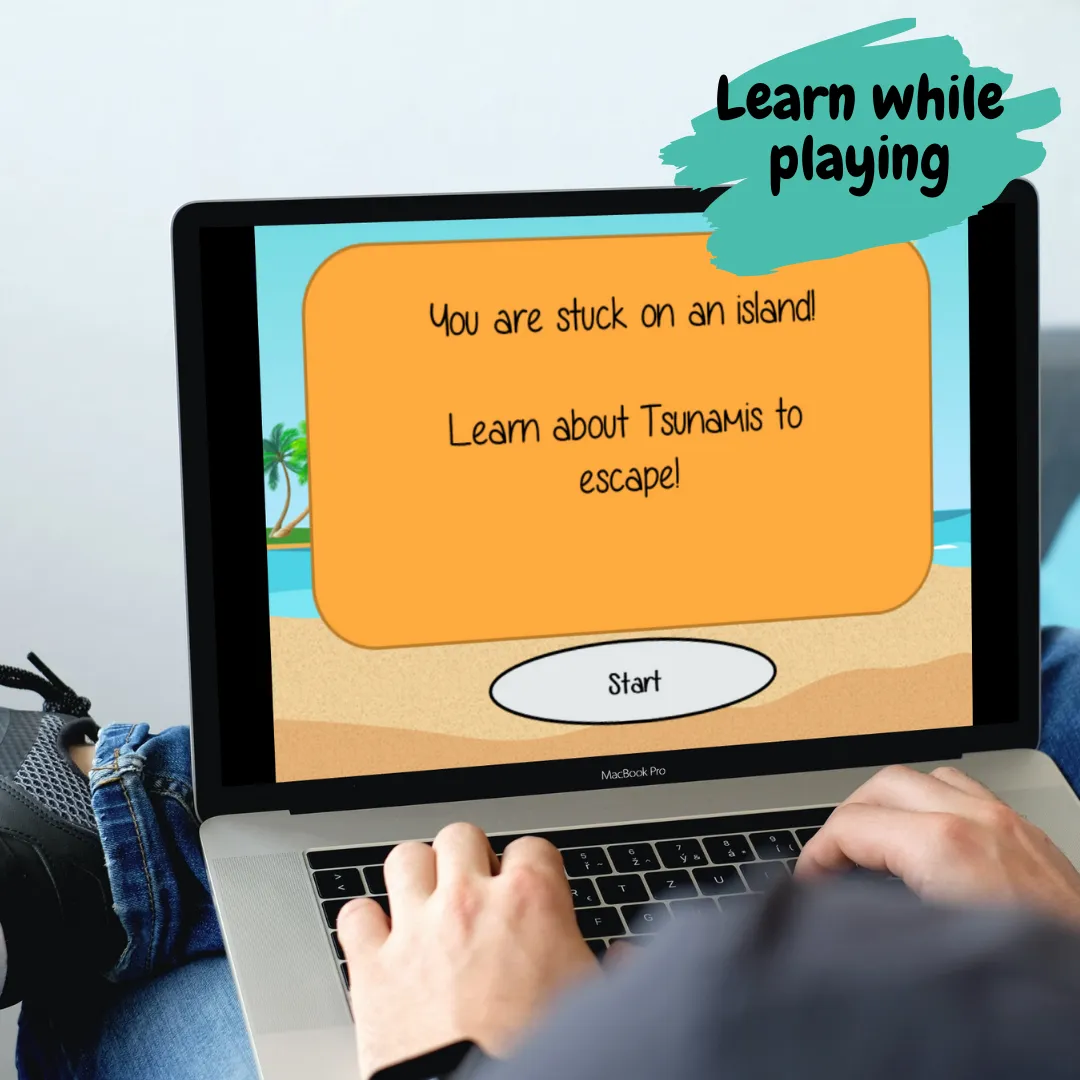 Tsunamis Science Lesson and Escape Room Bundle