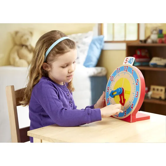 Turn & Tell Wooden  Clock