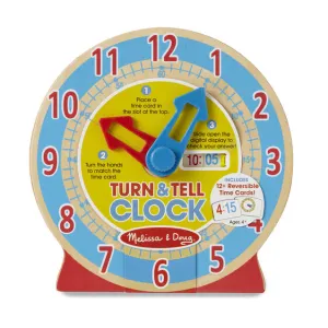 Turn & Tell Wooden  Clock