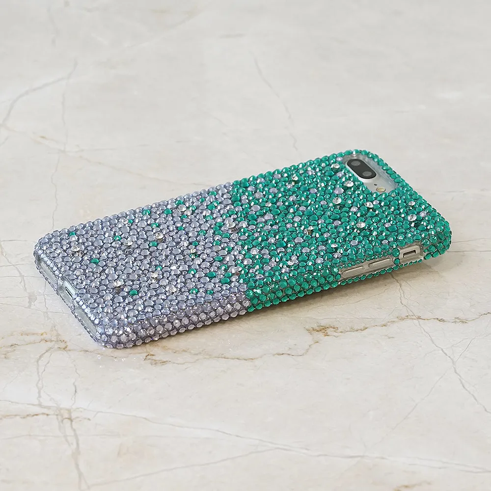 Turquoise Faded to Lavender Crystals Design (Style 946)