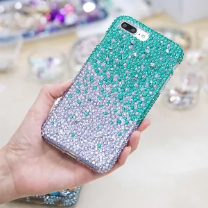 Turquoise Faded to Lavender Crystals Design (Style 946)