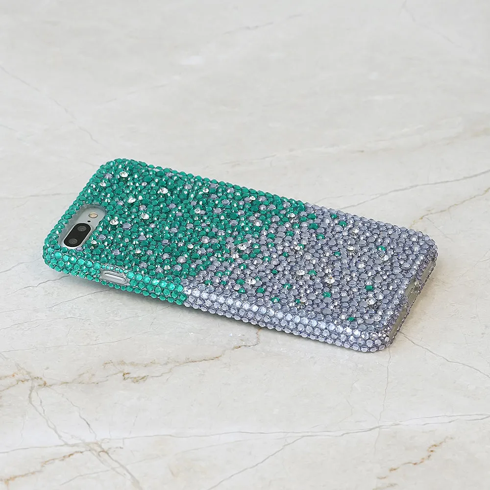 Turquoise Faded to Lavender Crystals Design (Style 946)