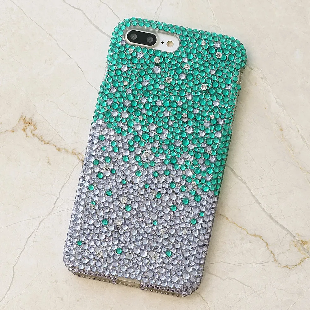Turquoise Faded to Lavender Crystals Design (Style 946)