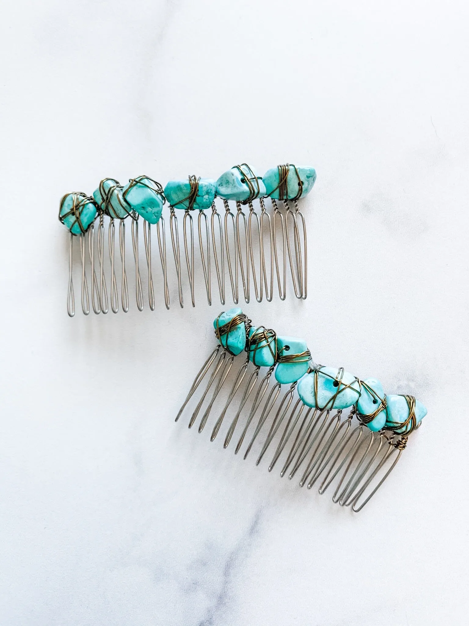 Turquoise Hair Comb