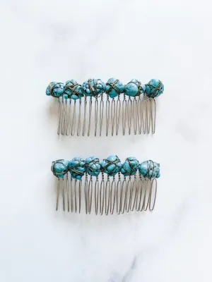 Turquoise Hair Comb