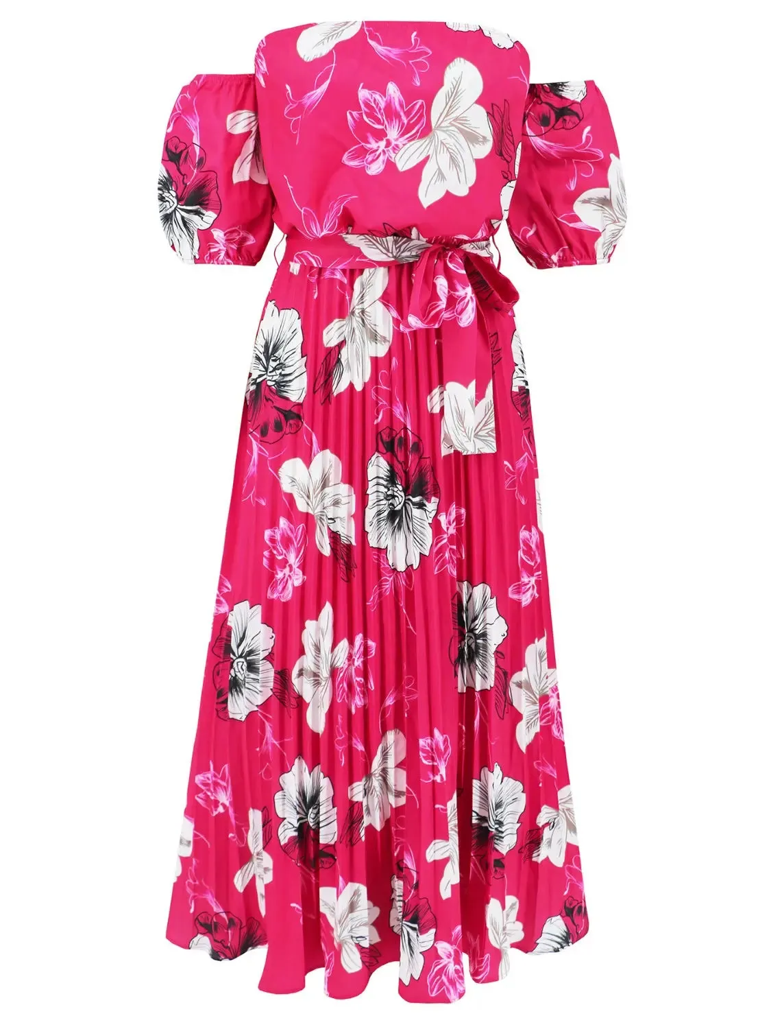 'Ulrika' Short Sleeve Midi Dress