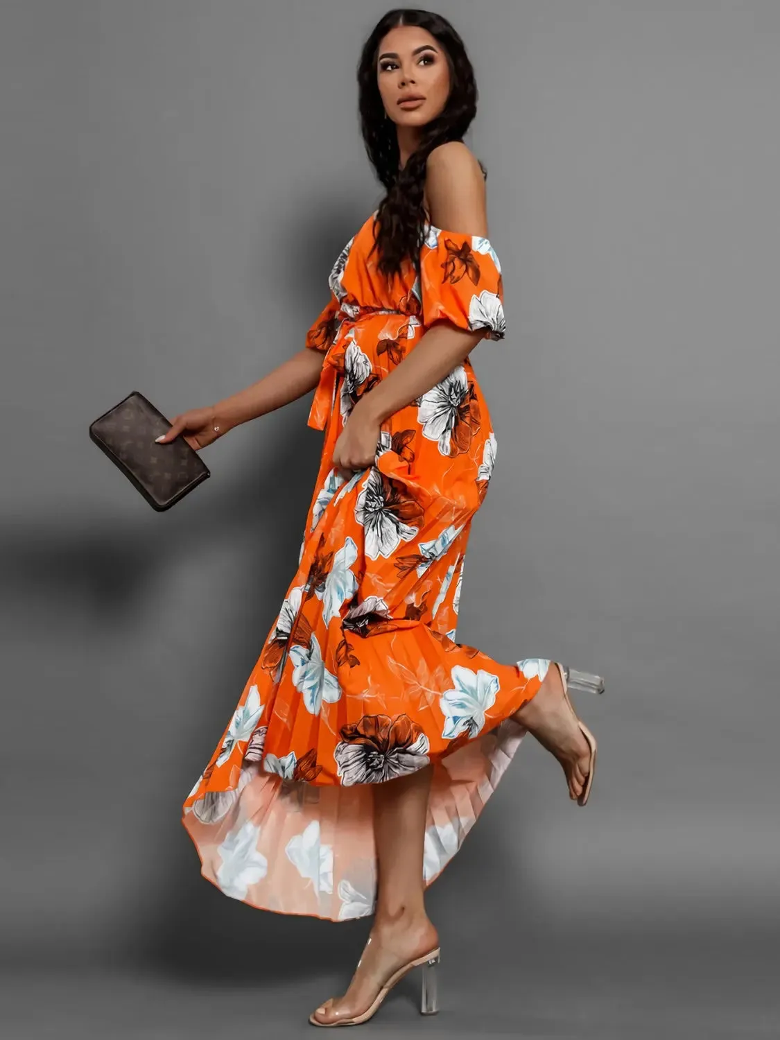 'Ulrika' Short Sleeve Midi Dress
