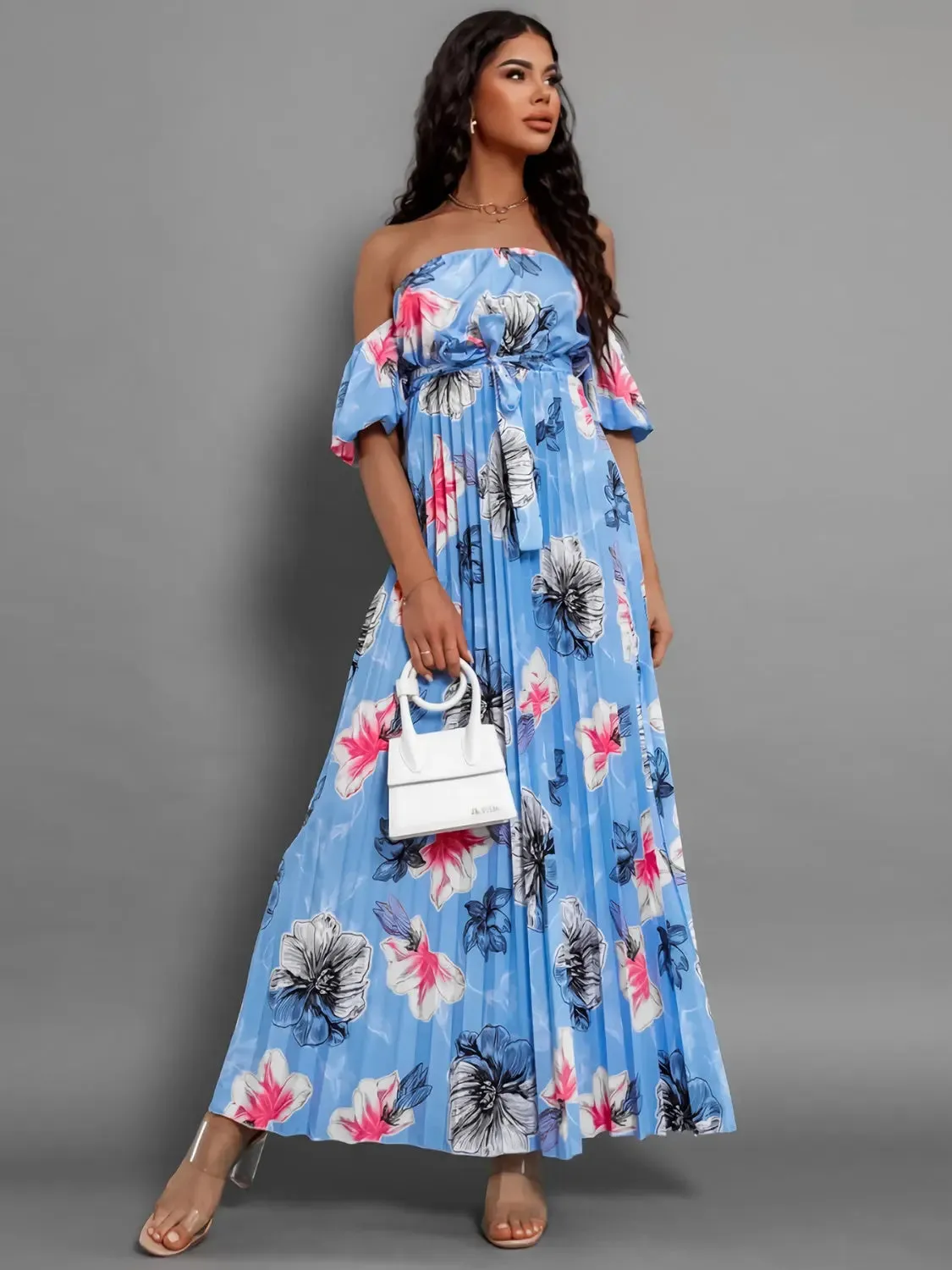 'Ulrika' Short Sleeve Midi Dress
