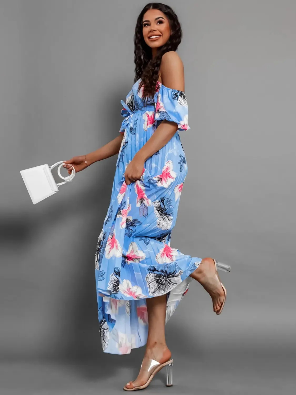 'Ulrika' Short Sleeve Midi Dress