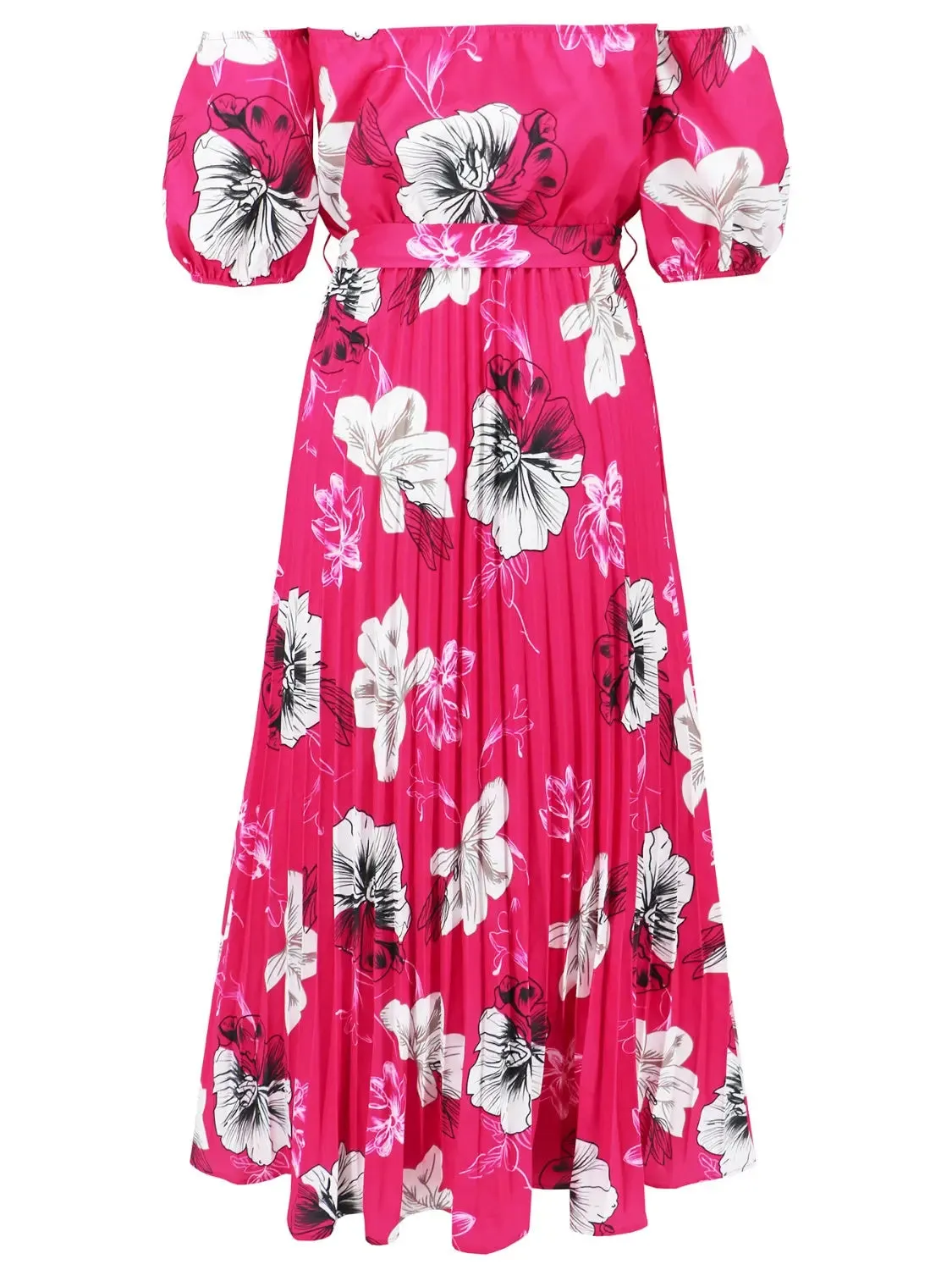 'Ulrika' Short Sleeve Midi Dress