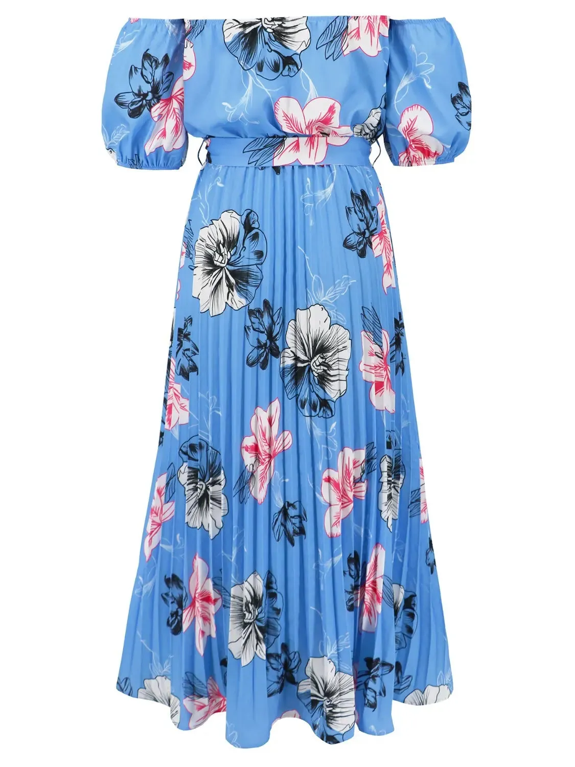 'Ulrika' Short Sleeve Midi Dress