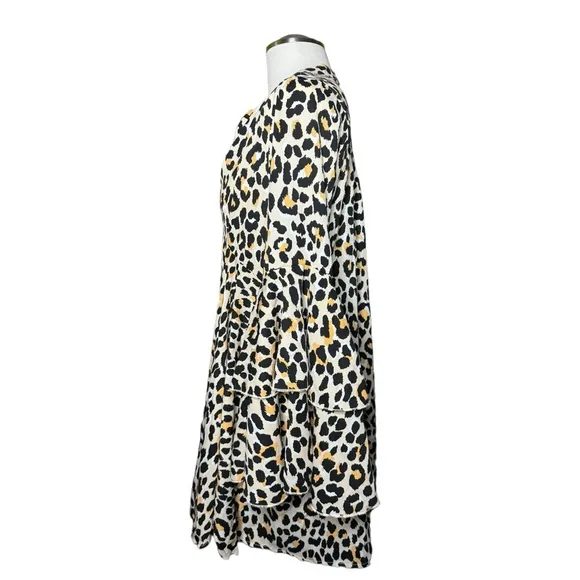 Umgee NWT Leopard Print Boho Mini Dress
