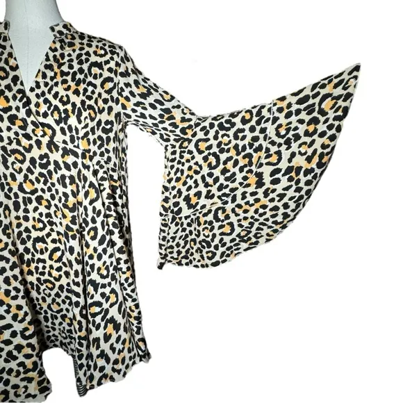 Umgee NWT Leopard Print Boho Mini Dress