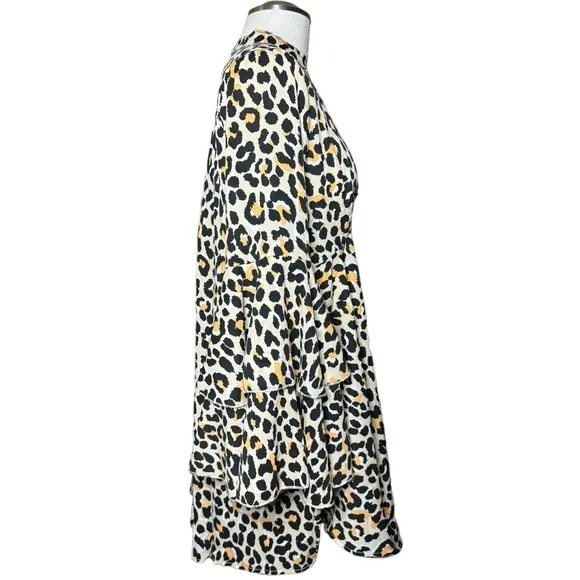 Umgee NWT Leopard Print Boho Mini Dress