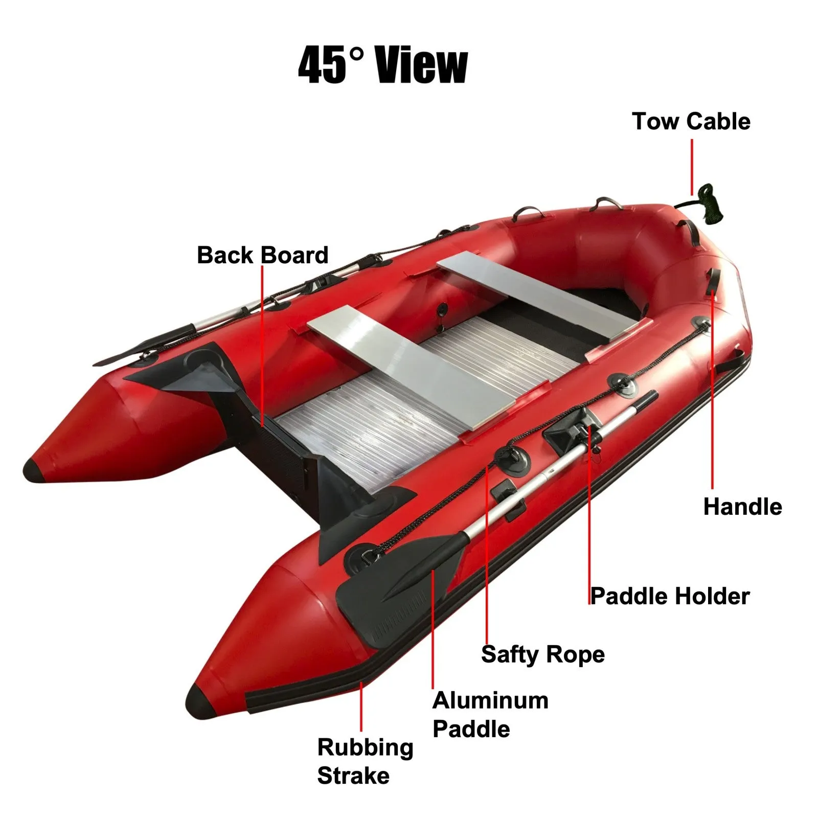Upgraded Inflatable Assault Boat with Aluminum Alloy Deck Stability, Durability, and Versatility Redefined