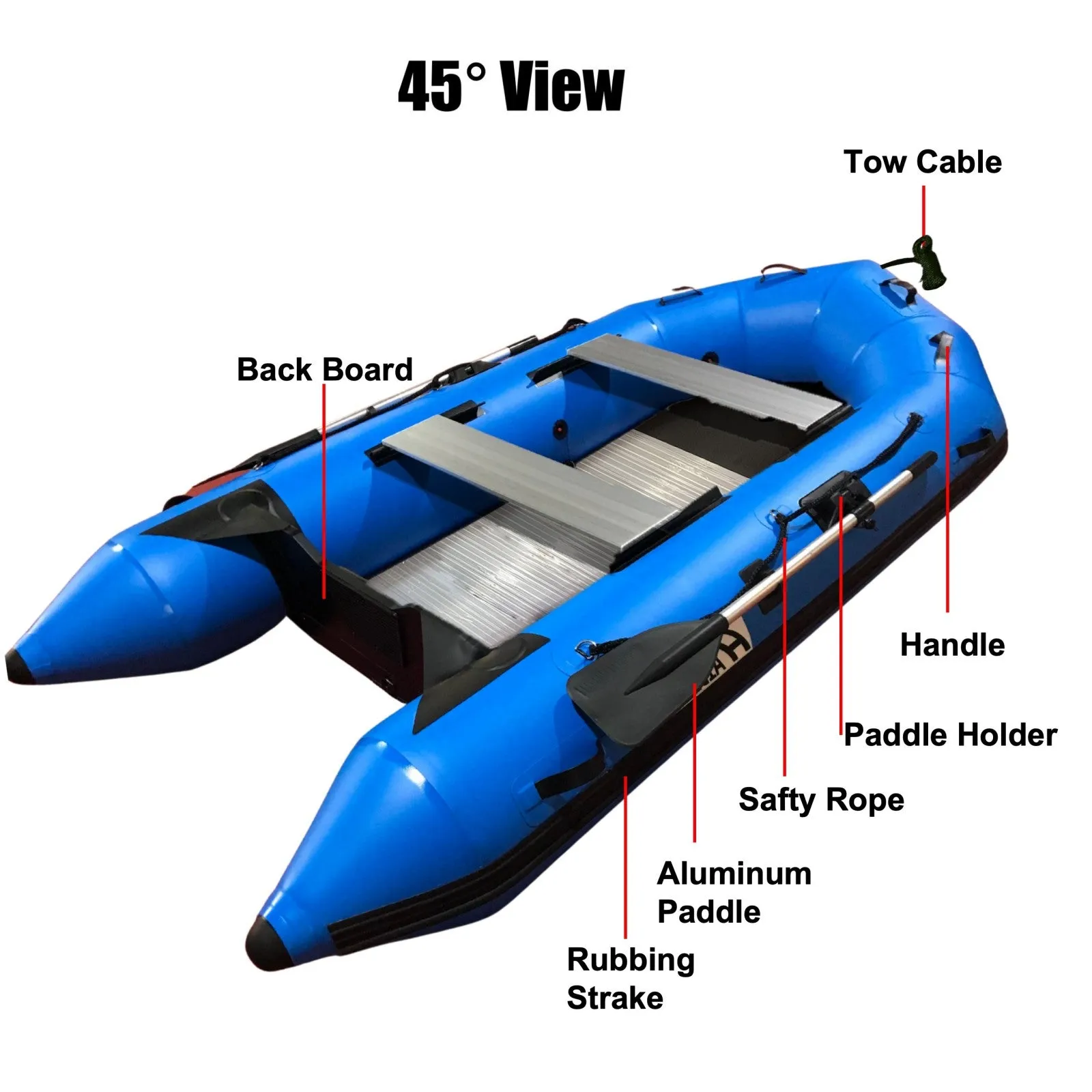 Upgraded Inflatable Assault Boat with Aluminum Alloy Deck Stability, Durability, and Versatility Redefined