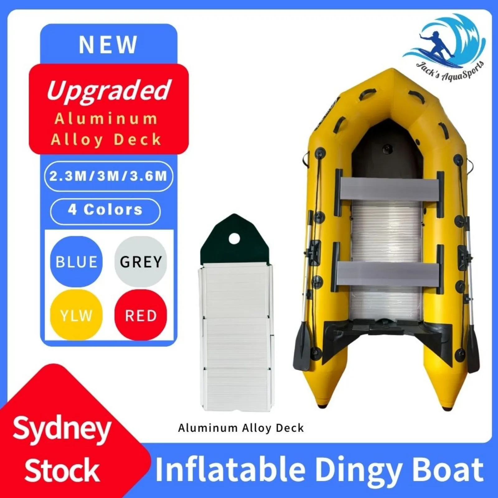 Upgraded Inflatable Assault Boat with Aluminum Alloy Deck Stability, Durability, and Versatility Redefined