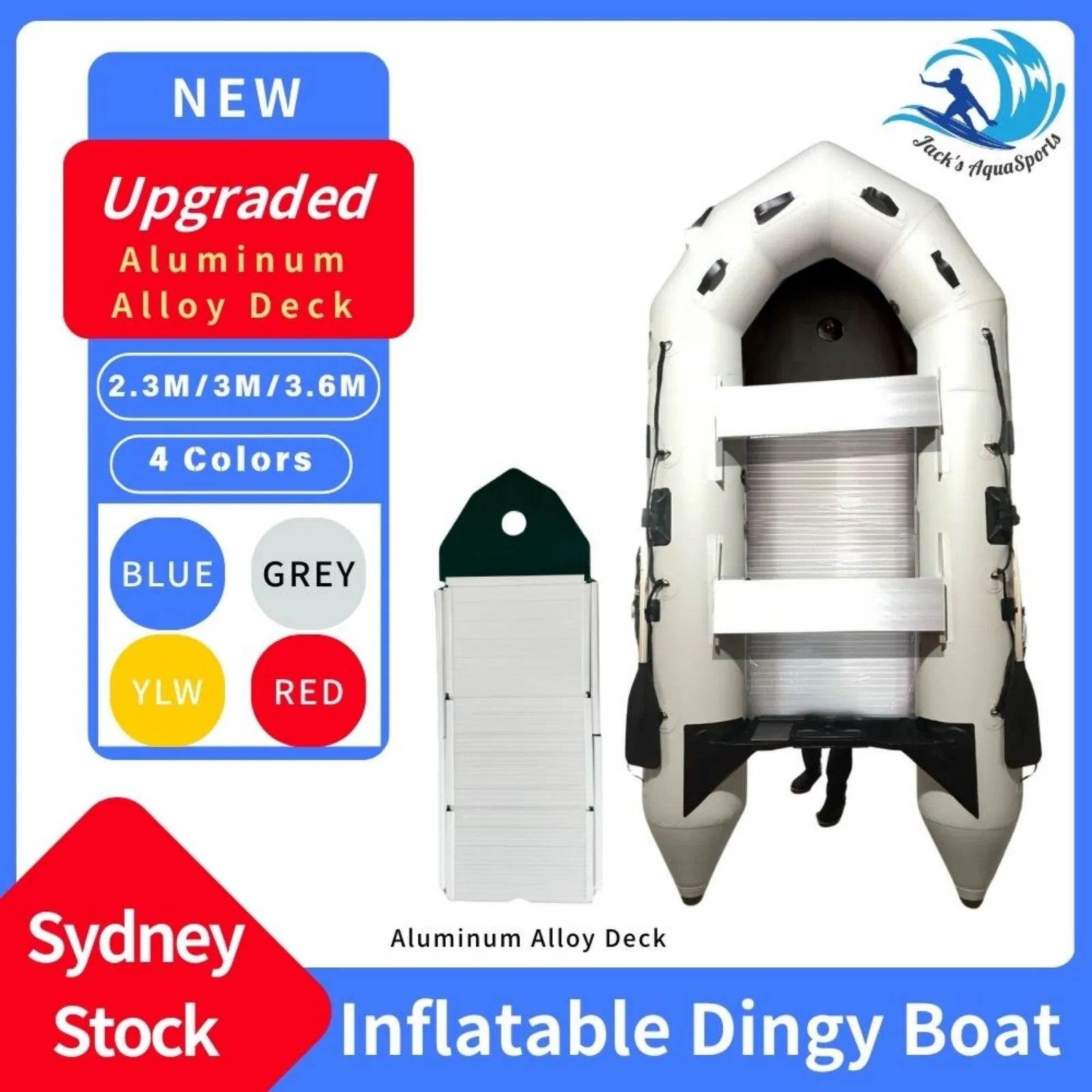 Upgraded Inflatable Assault Boat with Aluminum Alloy Deck Stability, Durability, and Versatility Redefined