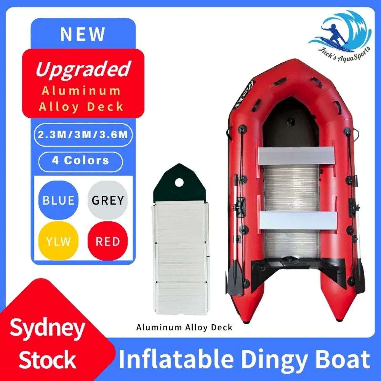 Upgraded Inflatable Assault Boat with Aluminum Alloy Deck Stability, Durability, and Versatility Redefined