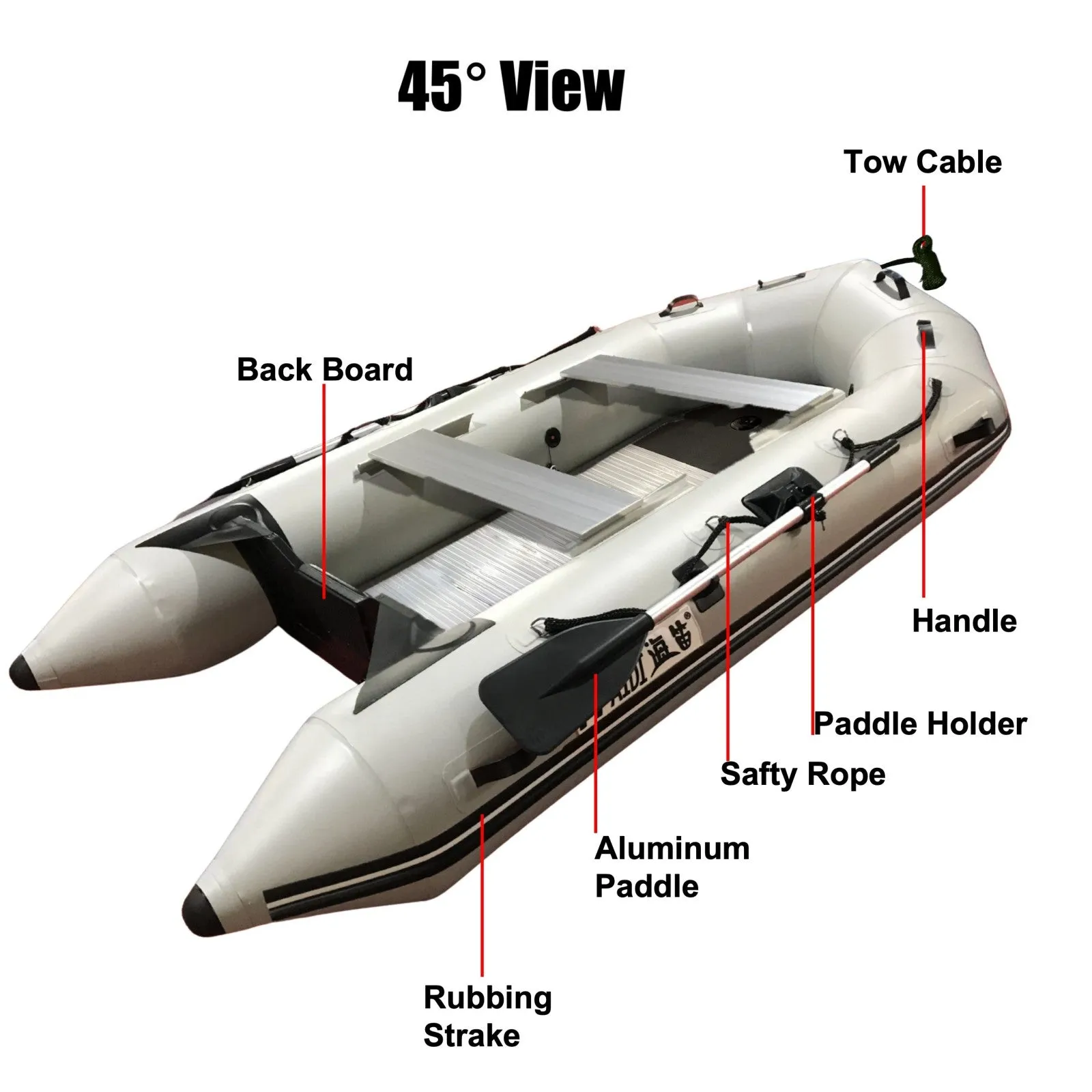 Upgraded Inflatable Assault Boat with Aluminum Alloy Deck Stability, Durability, and Versatility Redefined