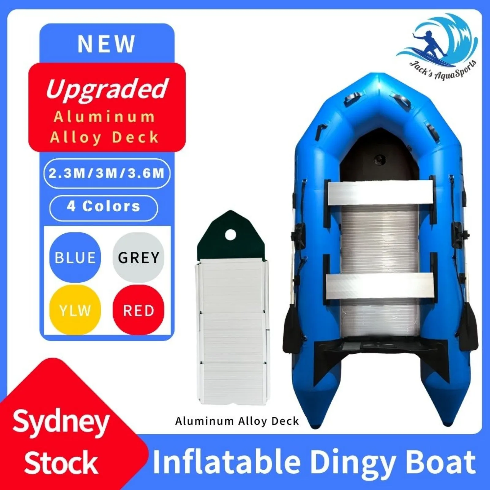 Upgraded Inflatable Assault Boat with Aluminum Alloy Deck Stability, Durability, and Versatility Redefined