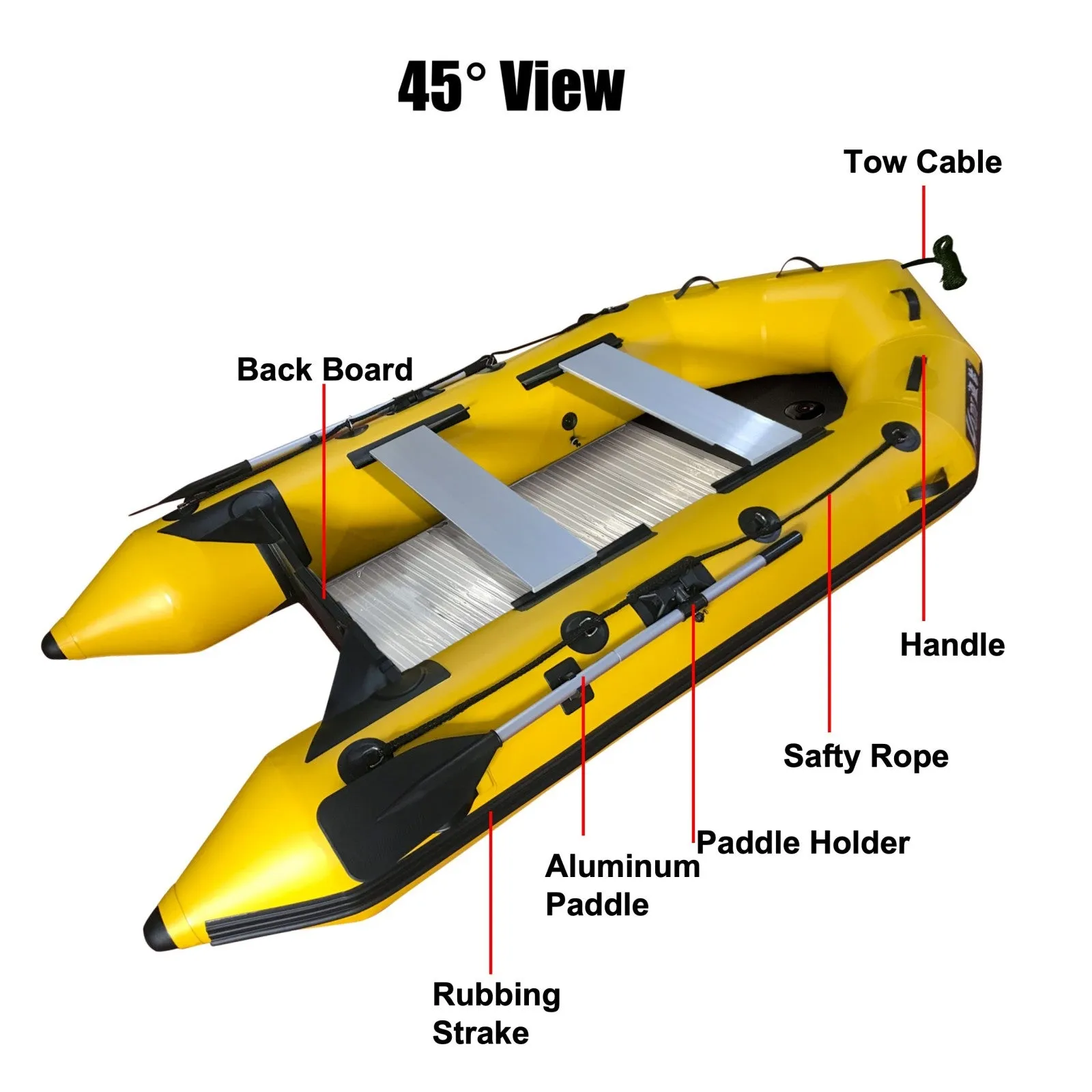 Upgraded Inflatable Assault Boat with Aluminum Alloy Deck Stability, Durability, and Versatility Redefined