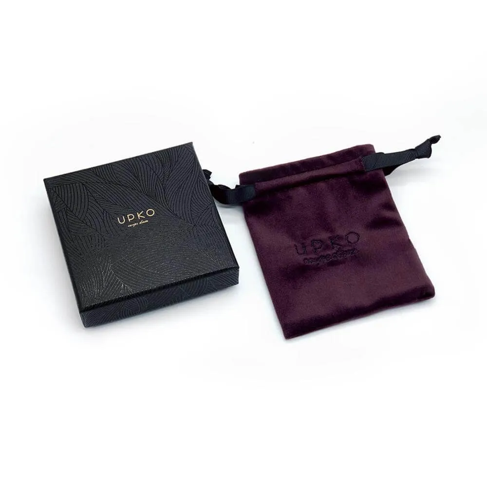 UPKO Luxury Italian Leather Thin Choker - Black