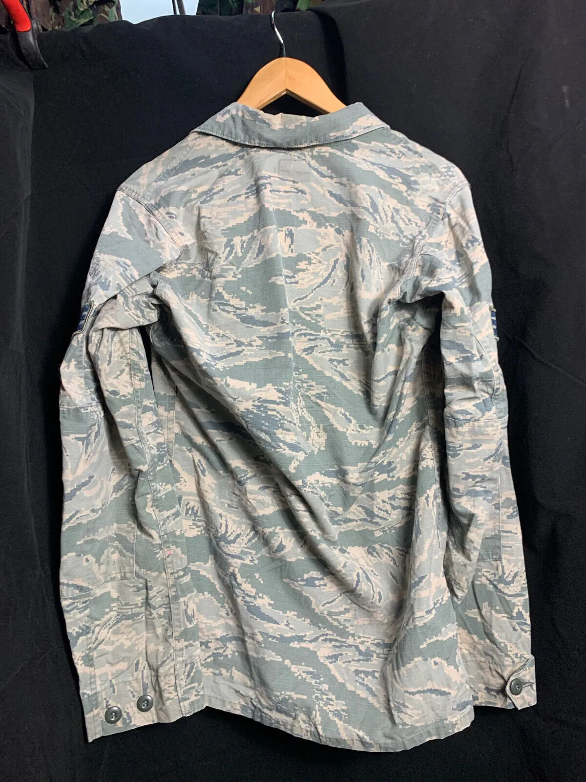 US Air Force Issue ACU Digicam Digital Camouflage Ripstop Shirt - 34" Large