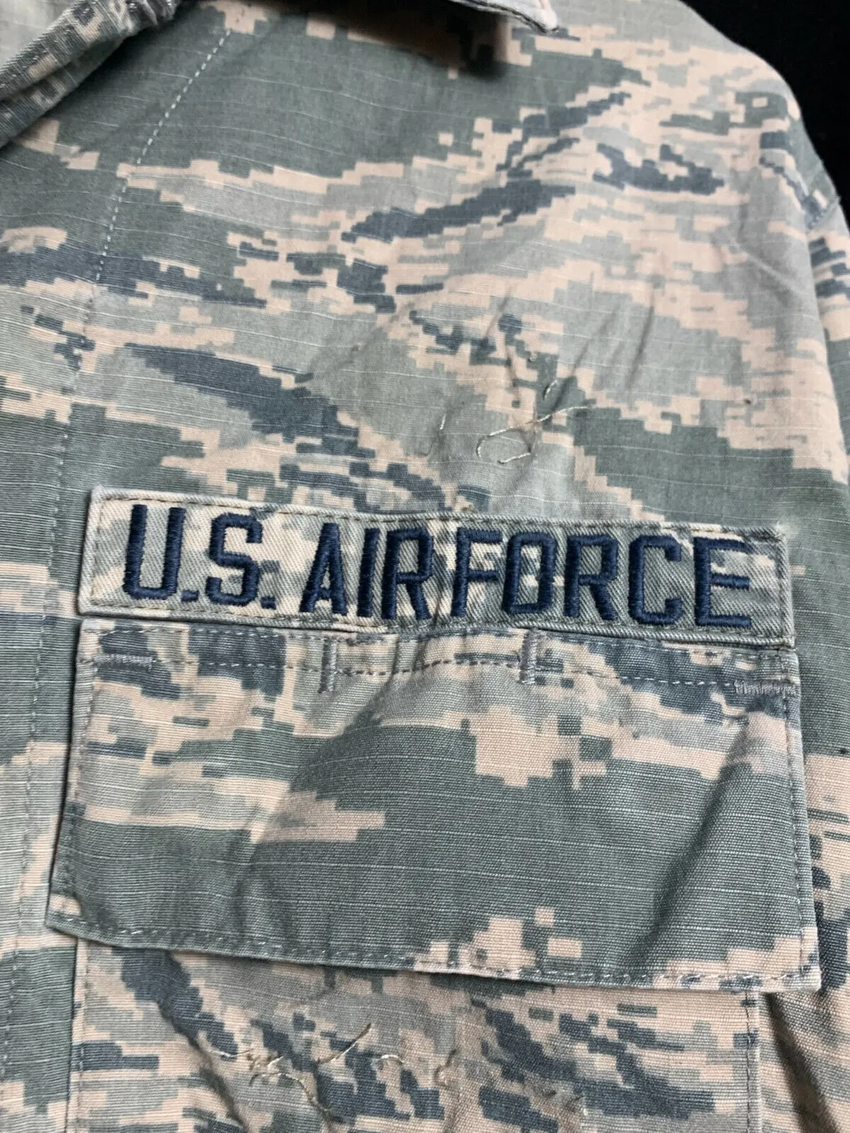 US Air Force Issue ACU Digicam Digital Camouflage Ripstop Shirt - 34" Large