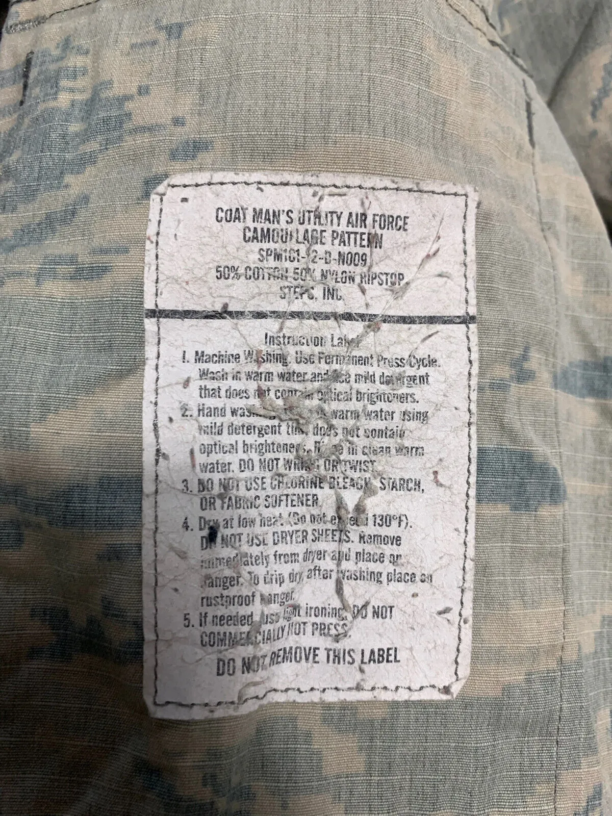 US Air Force Issue ACU Digicam Digital Camouflage Ripstop Shirt - 34" Large