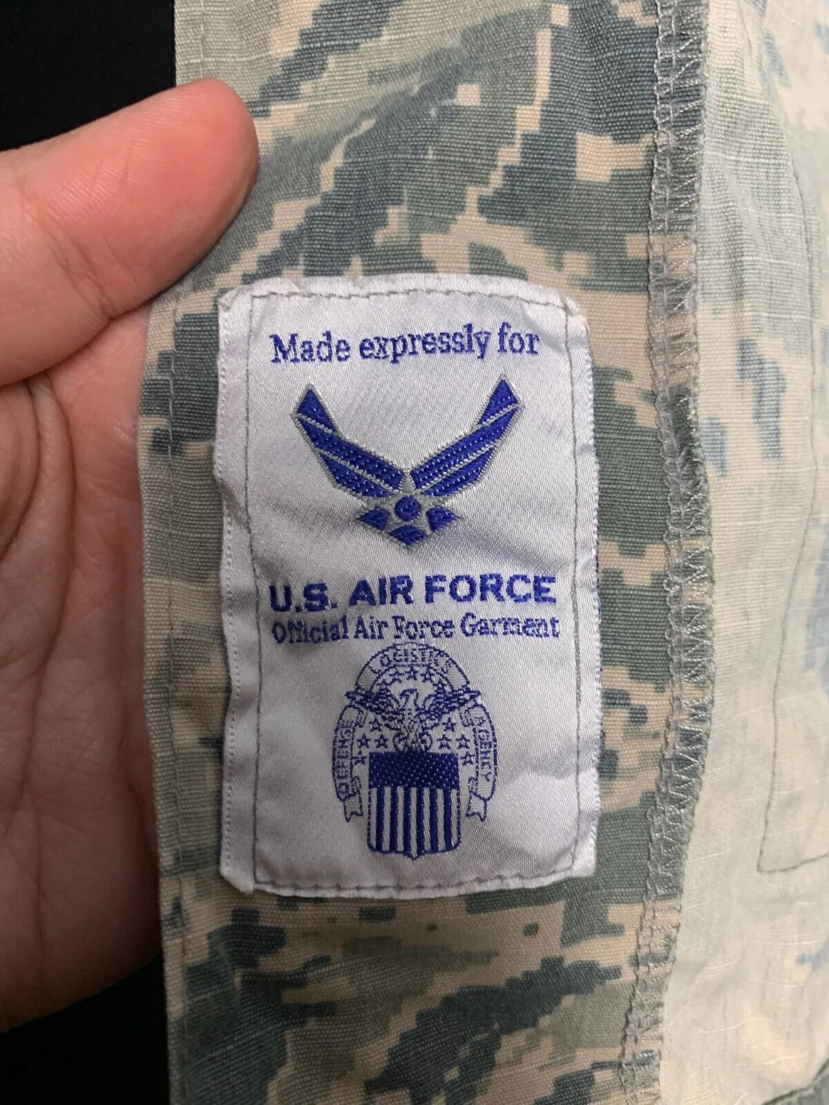 US Air Force Issue ACU Digicam Digital Camouflage Ripstop Shirt - 36"L - Captain