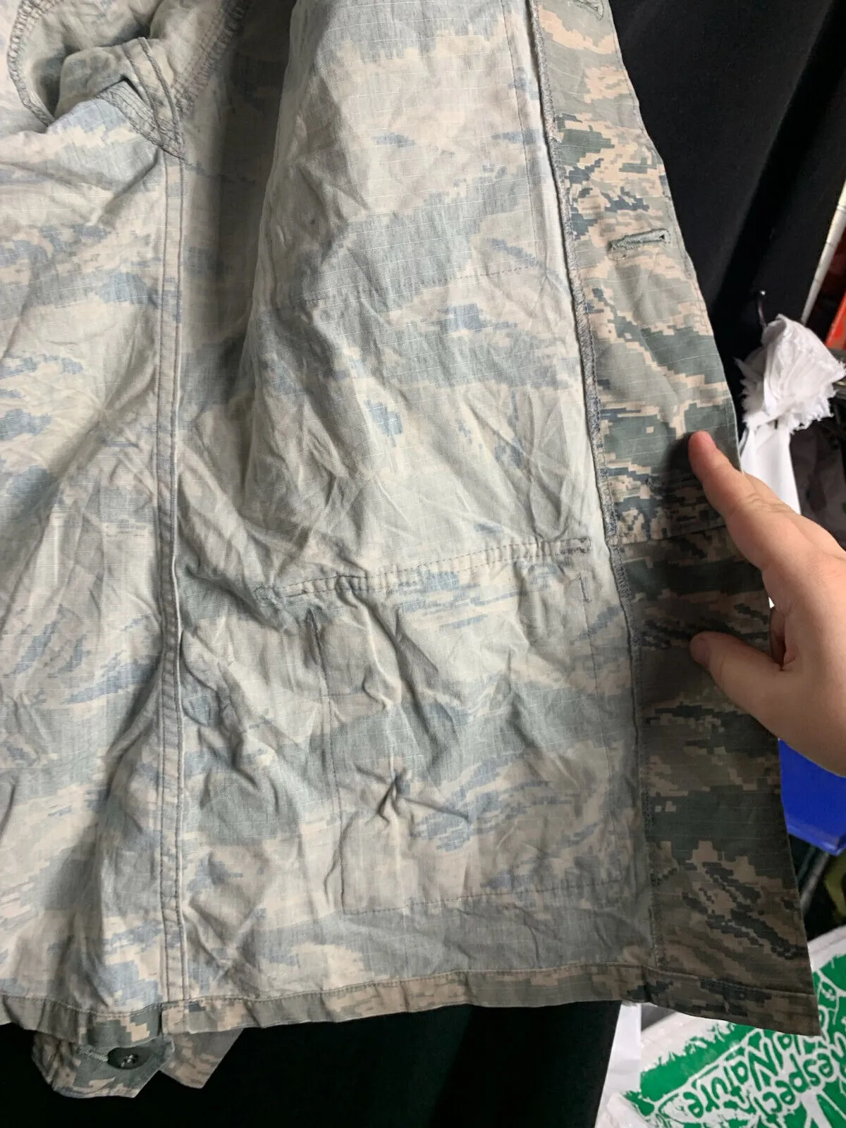 US Air Force Issue ACU Digicam Digital Camouflage Ripstop Shirt - 36"L - Captain