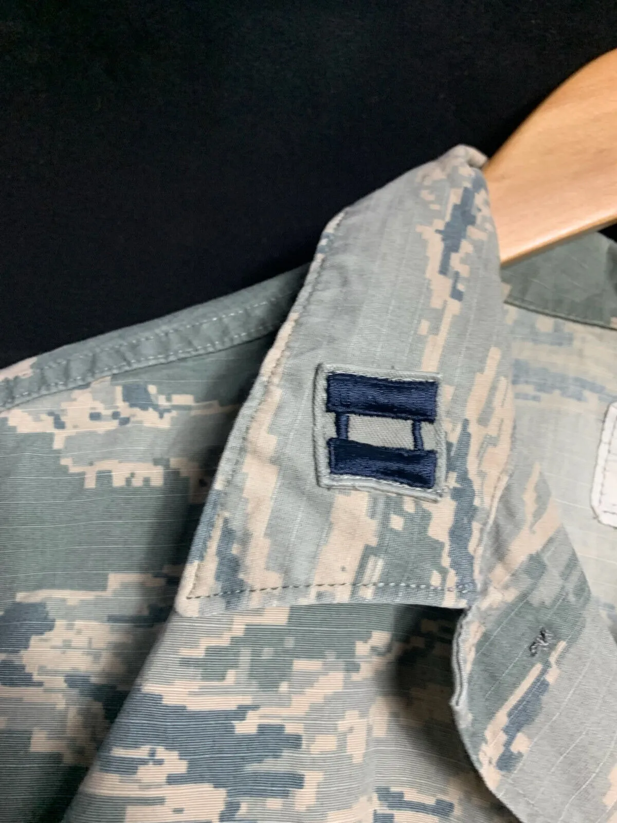 US Air Force Issue ACU Digicam Digital Camouflage Ripstop Shirt - 36"L - Captain