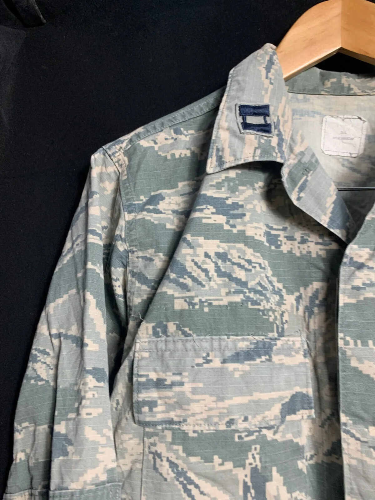 US Air Force Issue ACU Digicam Digital Camouflage Ripstop Shirt - 36"L - Captain