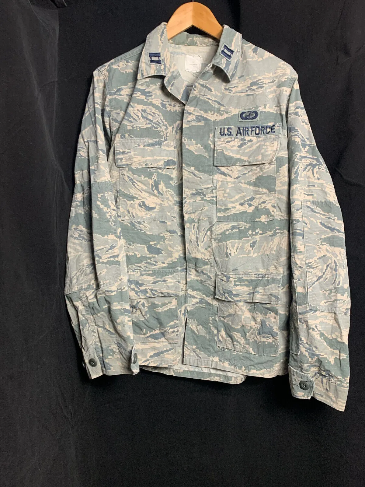 US Air Force Issue ACU Digicam Digital Camouflage Ripstop Shirt - 36"L - Captain